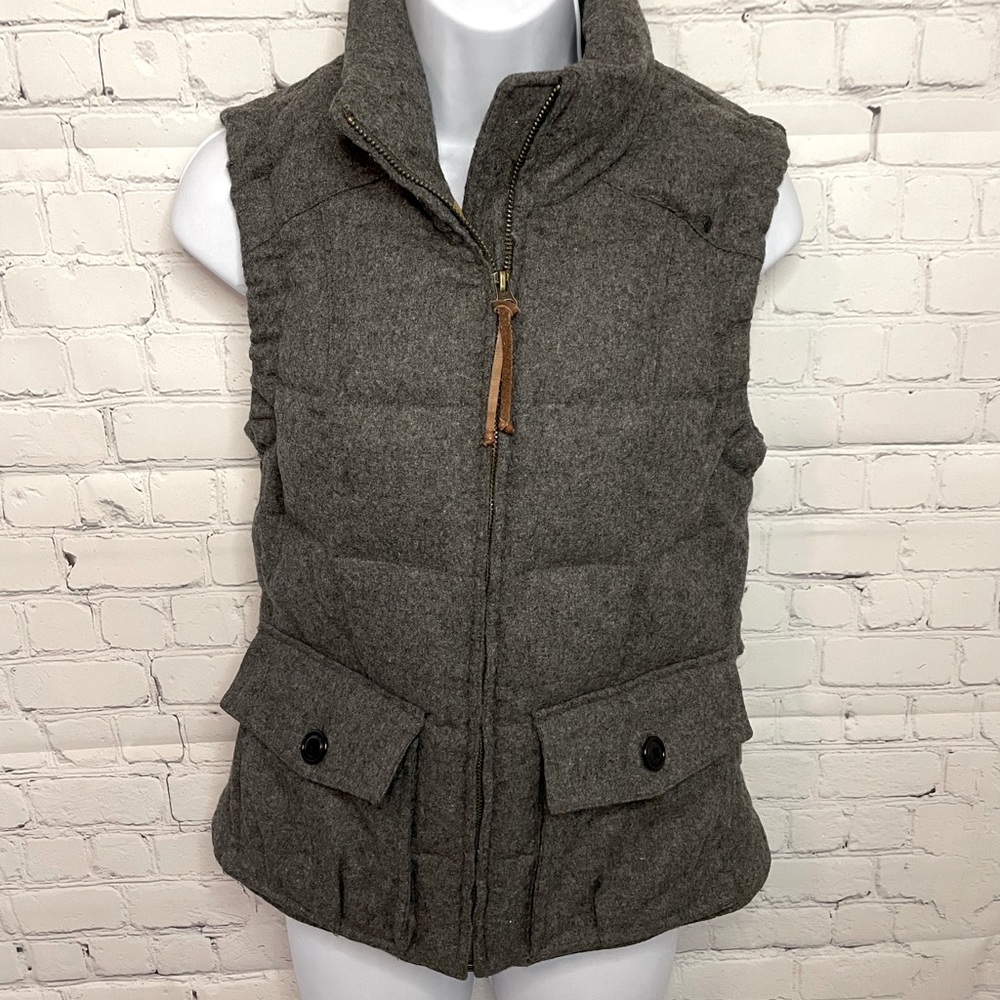 Eddie Bauer Yukon Model Gray Premium Goose Down Quilted Vest Size XS